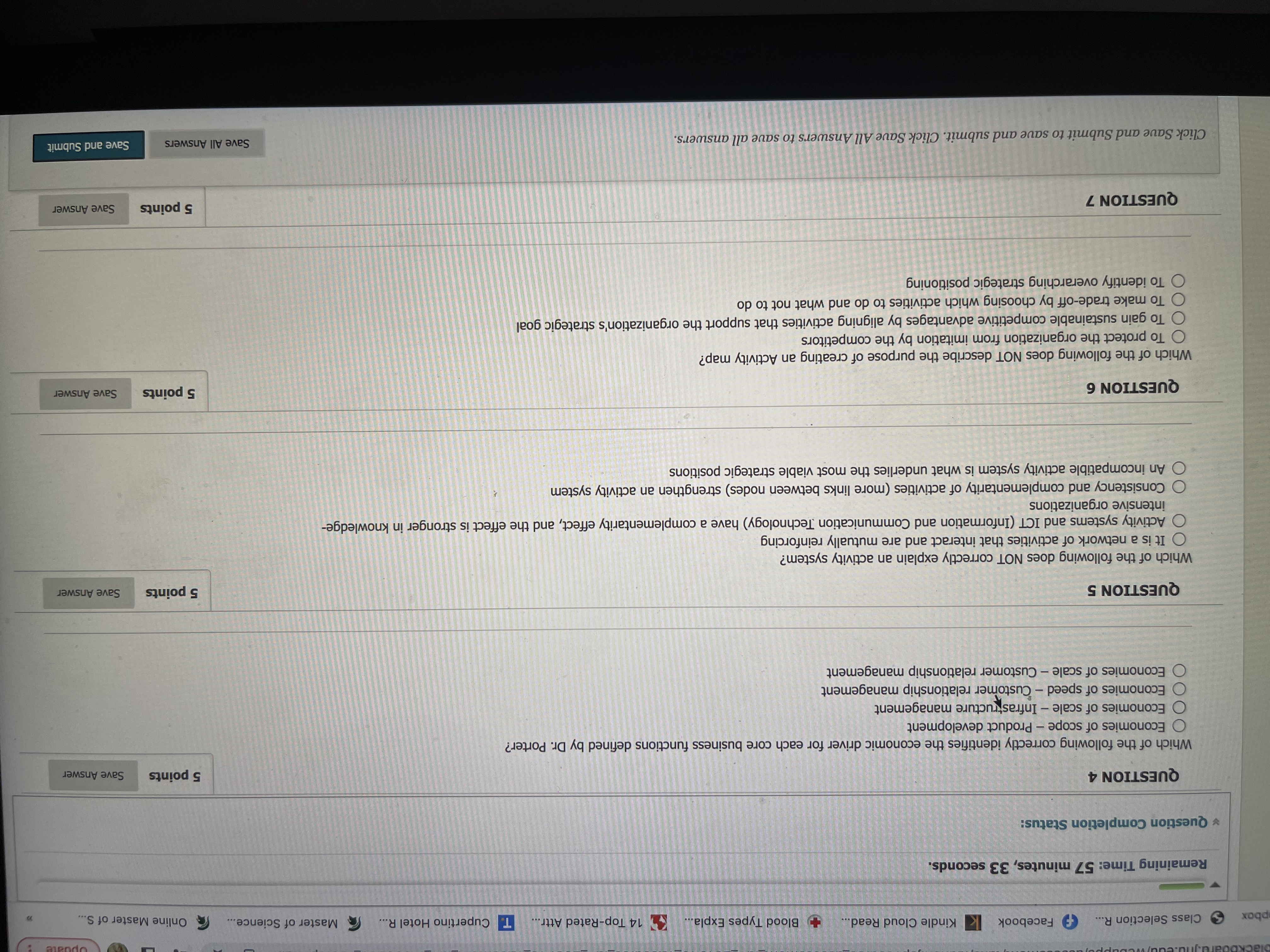 QUESTION 4 5 points Save Answer Which of the following correctly identifies