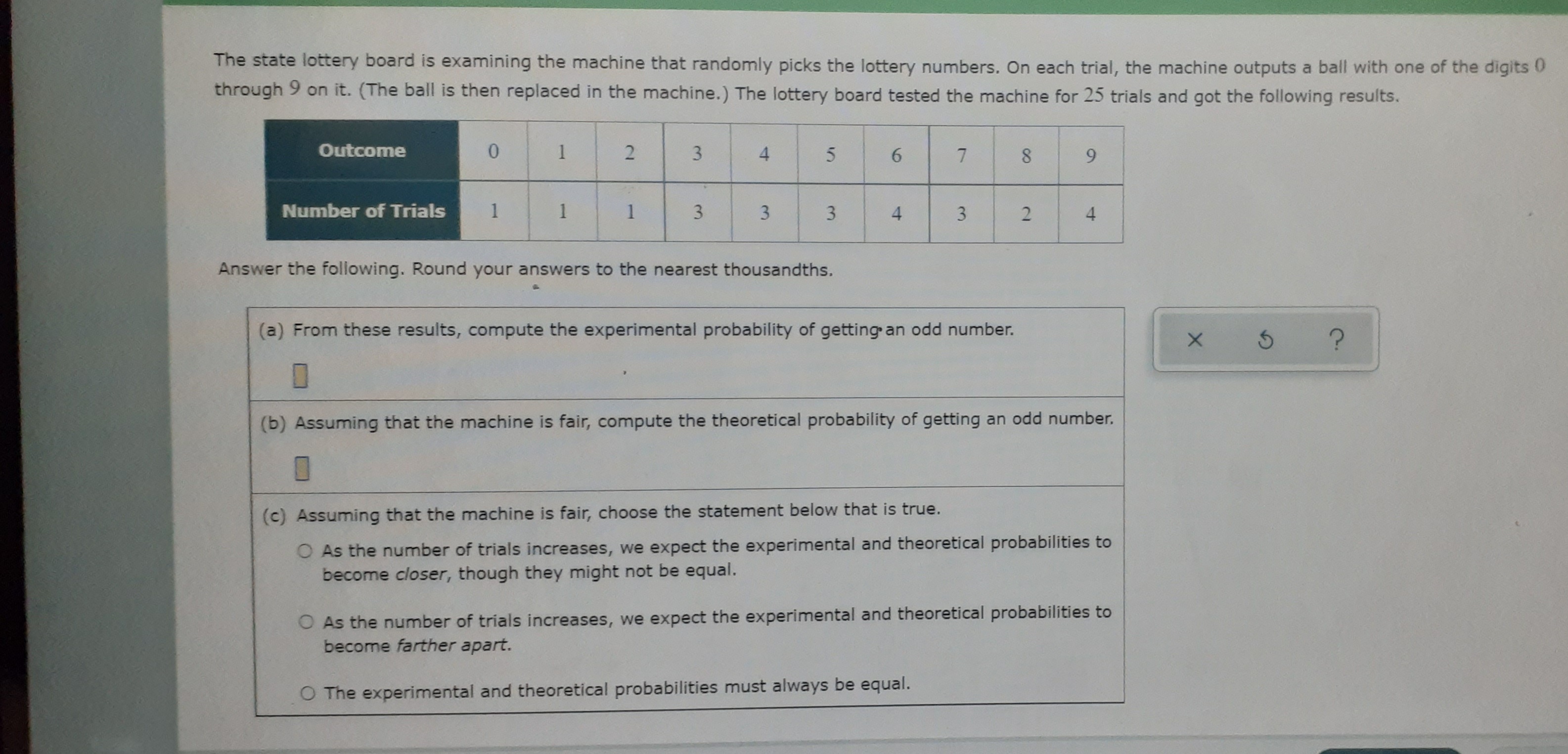 only green and orange slices. Spinner A has 4 green slices and