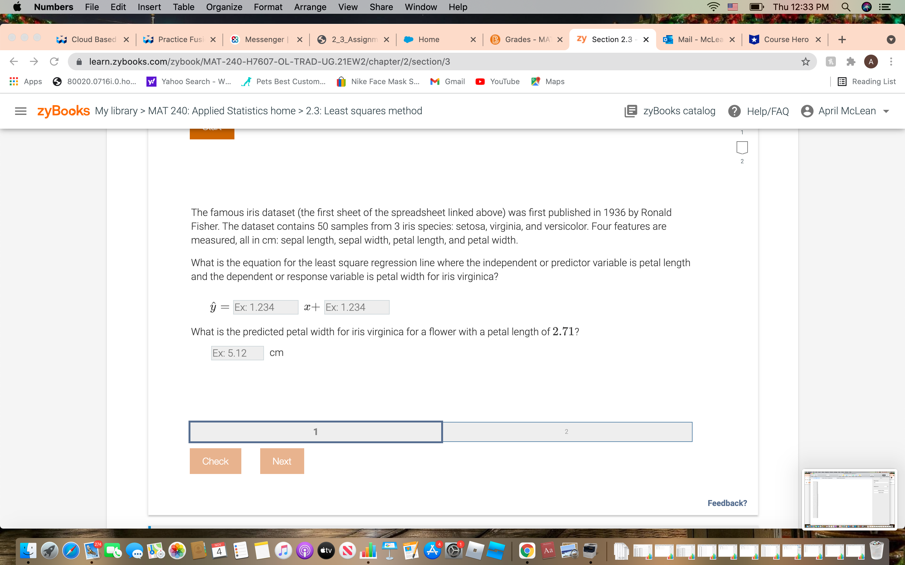  Numbers File Edit Insert Table Organize Format Arrange View Share Window