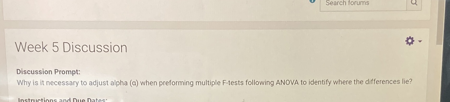 Why is it necessary to adjust alpha when preforming multiple F- tests
