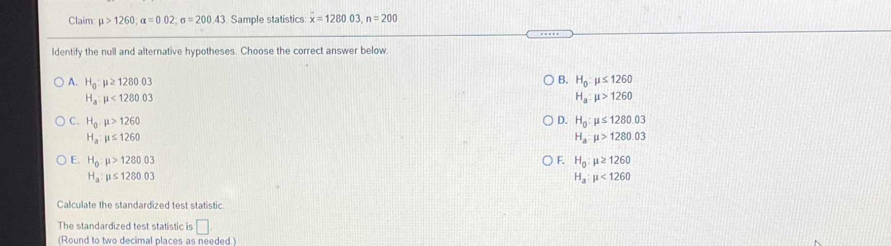 C. Determine the P Value ( round three decimal places as needed)