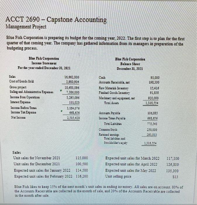 How to solve D, E and F ACCT 2690 - Capstone Accounting