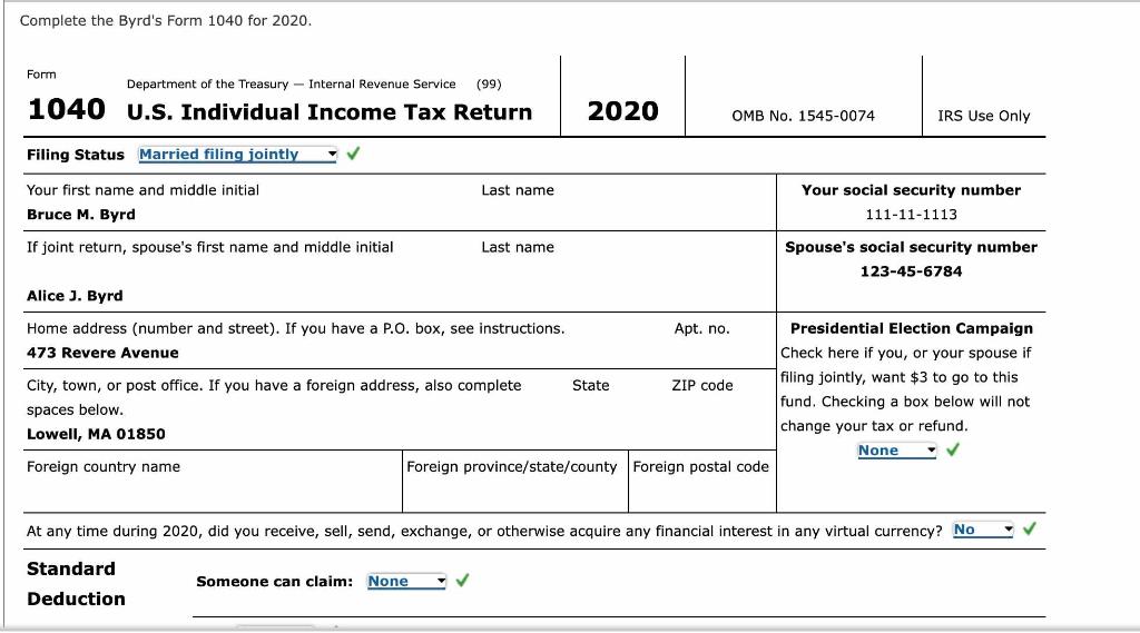 123-45-6784 and 111-11-1113, respectively. Alice's birthday is September 21, 1973, and Bruce's