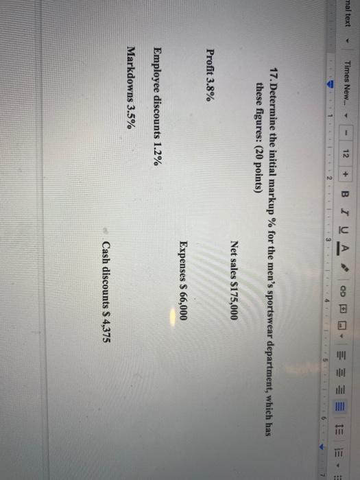  mal text Times New... - 12 + BIU A OD ilil