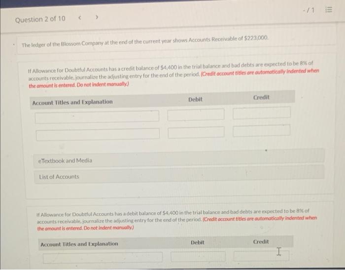 automatically indented when the amount is entered. Do not indent manually. Record