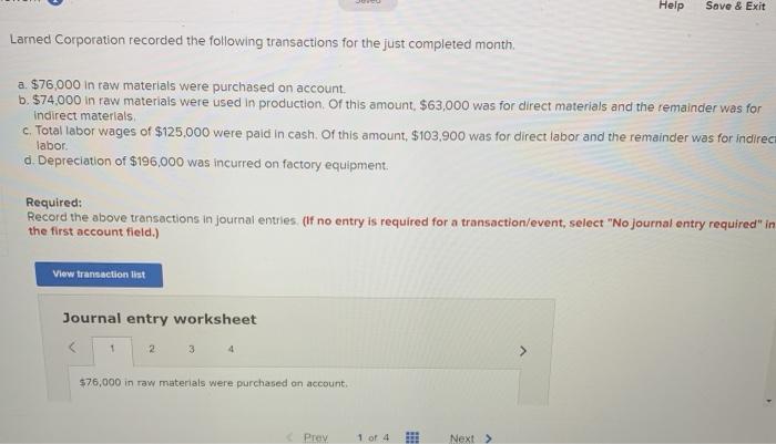  help im lost Help Save & Exit Larned Corporation recorded the