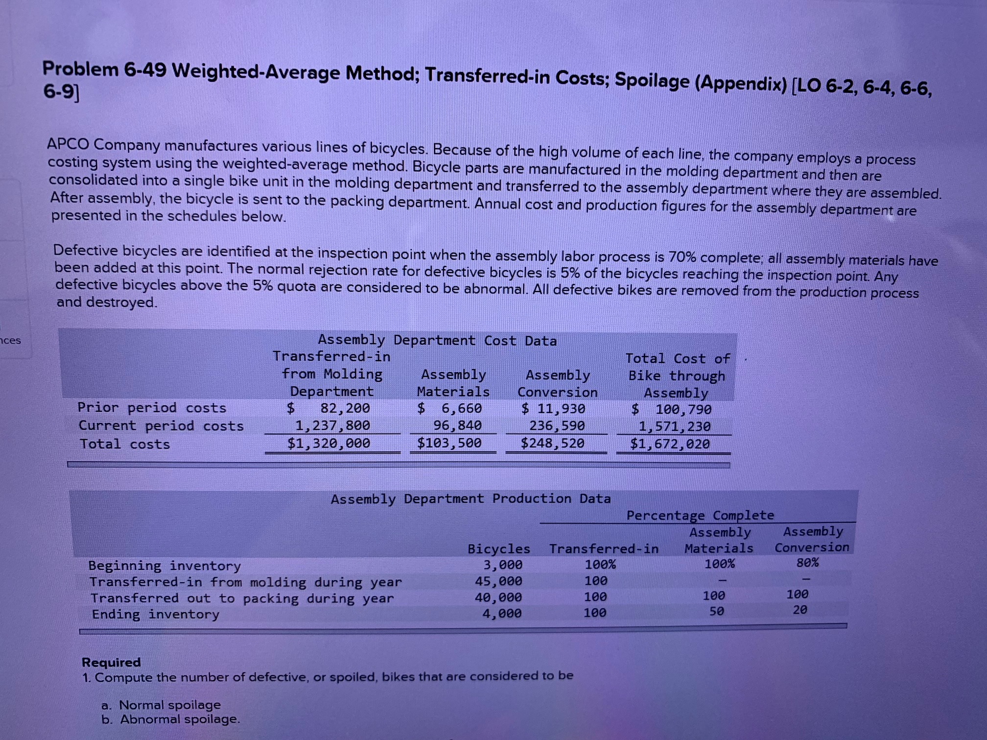 Here is the information need to solve the question. The question is