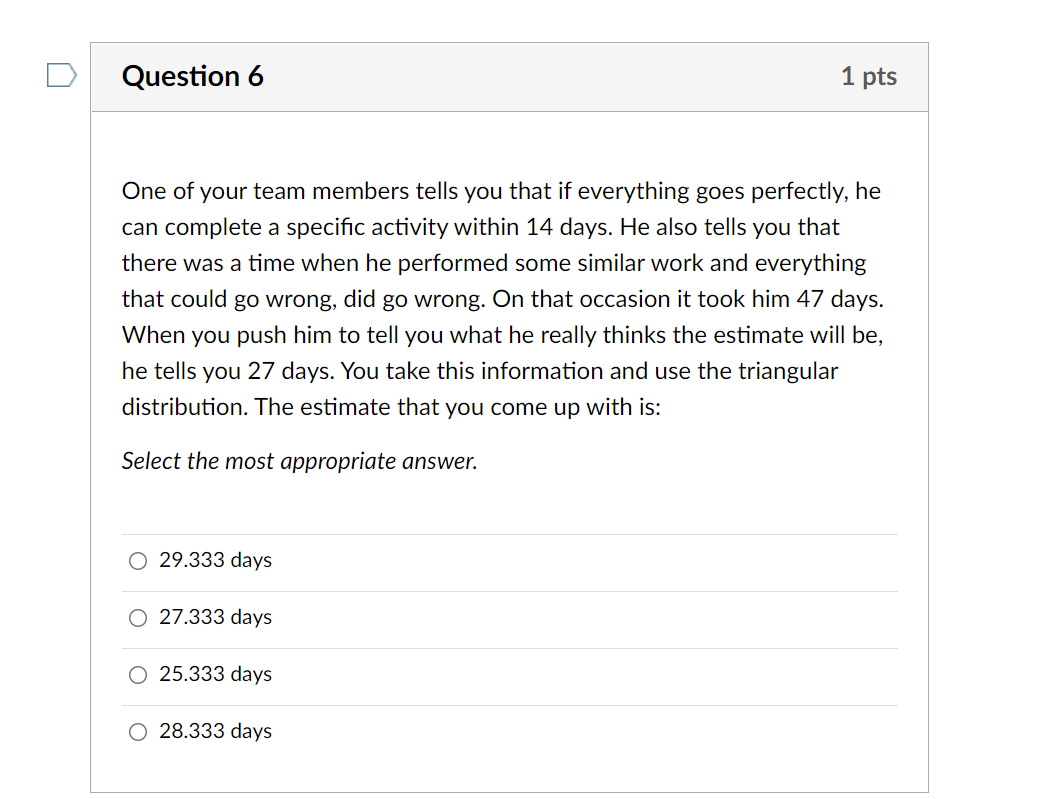 knew so much more. Again, we would revisit our estimate." Select the