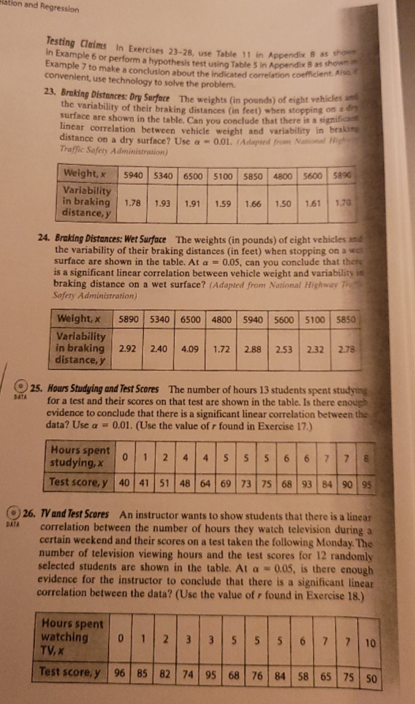 need help with 23 and 25 lation and Regression Testing Claims In