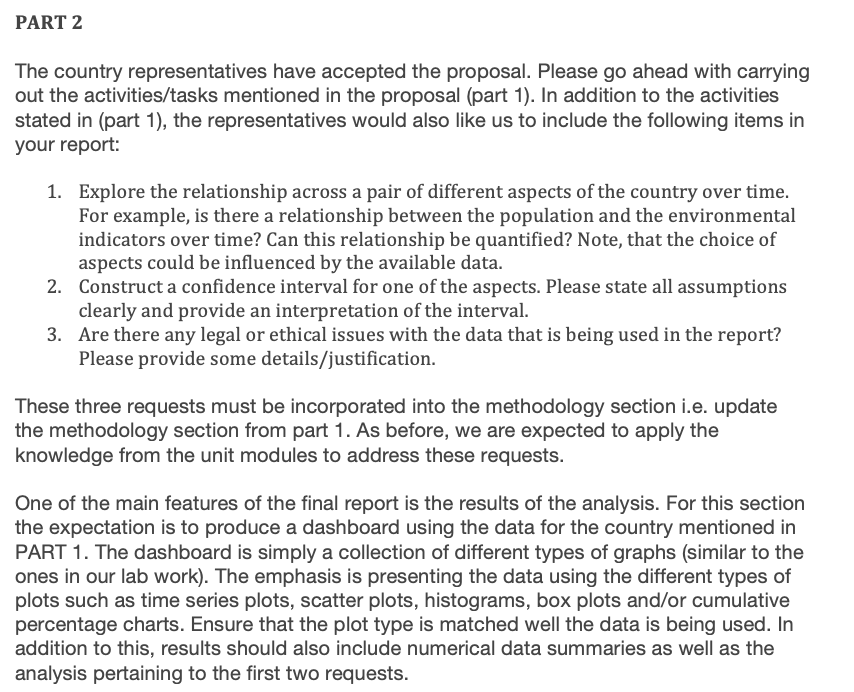  PART 2 The country representatives have accepted the proposal. Please go
