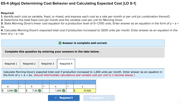 mixed with the fixed components shown in parentheses. Production Costs Direct materials
