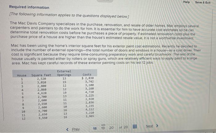  Help Save & Exit Required information [The following information applies to