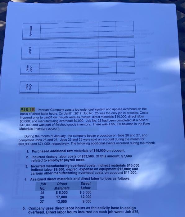 This problem is NOT in your textbook. Required: below this problem B