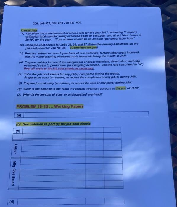 (next page) are the working papers for you to complete and then