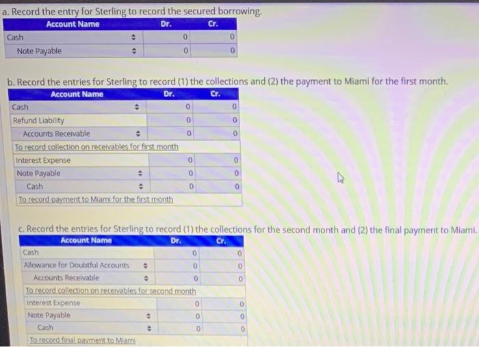 Mir would advance of the jos amount of the receivables Sterling in