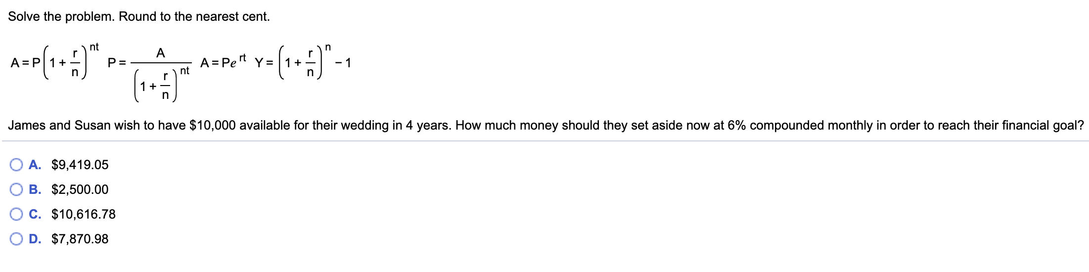 P 1 + P= A= Pert Y= 1 + Y=(1+) -1 nt