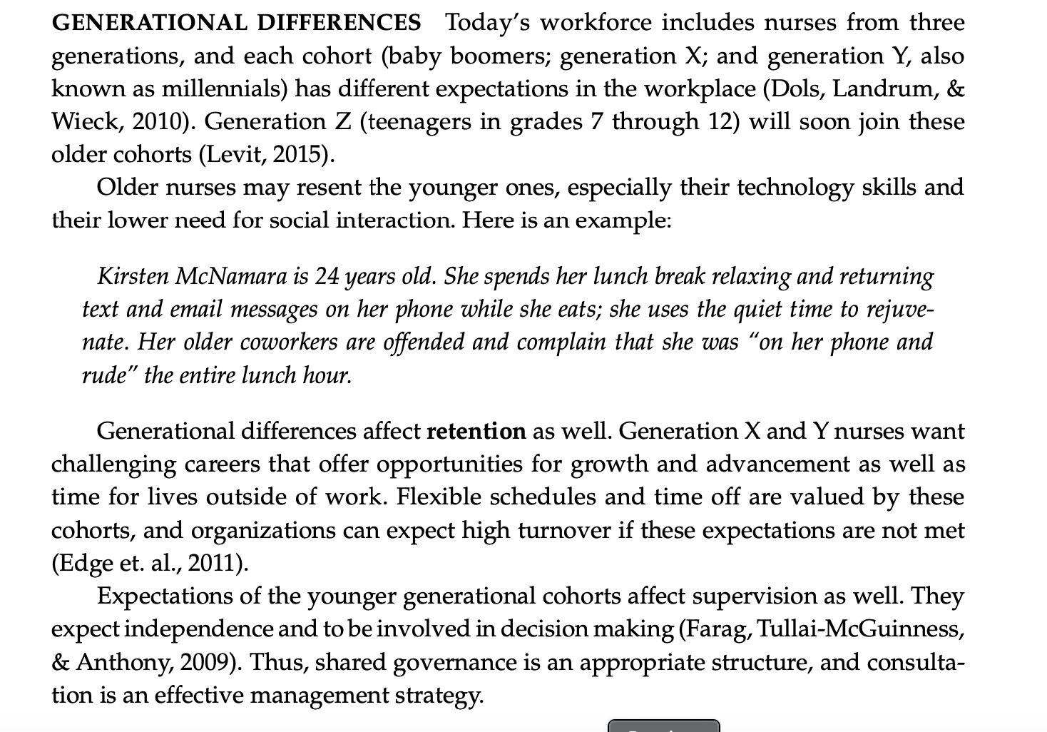 Considering employee attendance how does generational differences (baby boomers, generation X, generation
