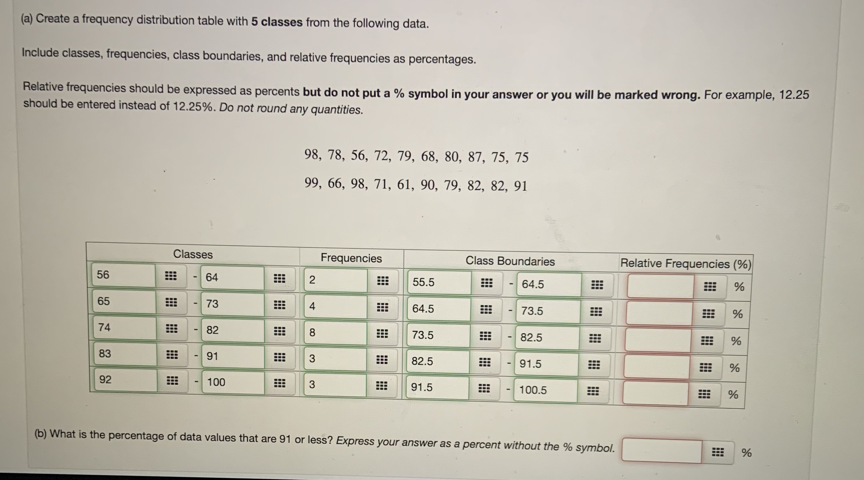 two decimal places. NOTES: (1) If there is more than one mode,