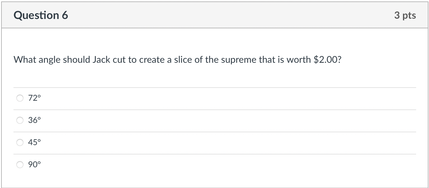 are dividing a circular pizza that is half supreme and half plain.