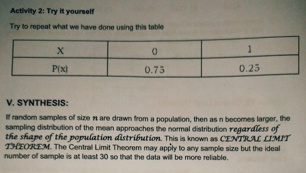 Activity 2: Try it yourself Try to repeat what we have