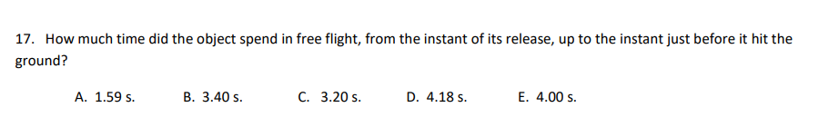 d f U. h - 10 1. Object e comes to rest