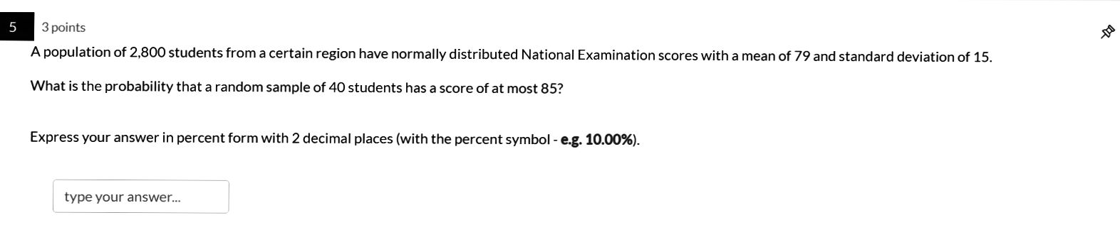 on the average of 3 years with a standard deviation of 2.9