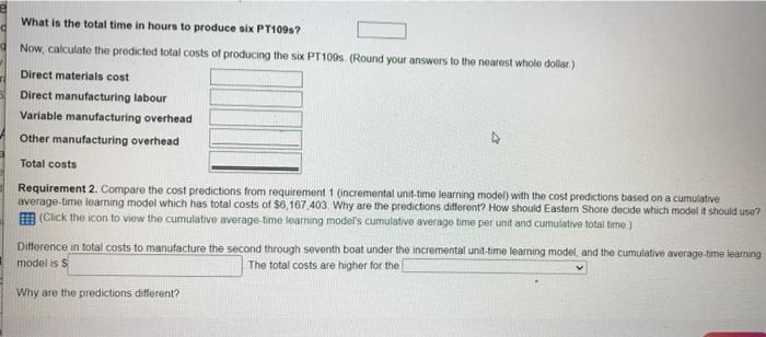 a half an hour. please Assume that the Eastern Shore Company, which