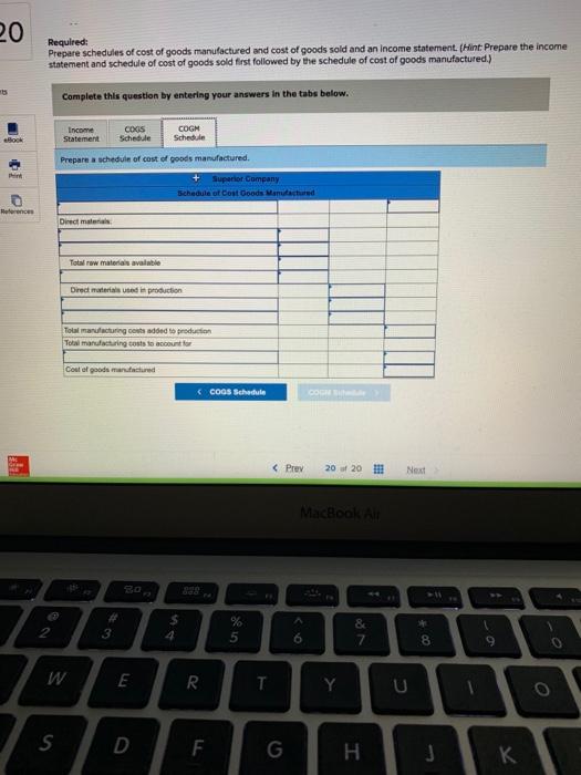 to raw materials are used in production as direct 10 po materials