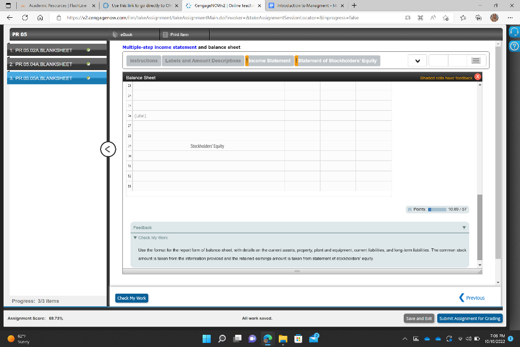 2. Prepare a statement of stockholders' equity. Additional common stock of $75,000