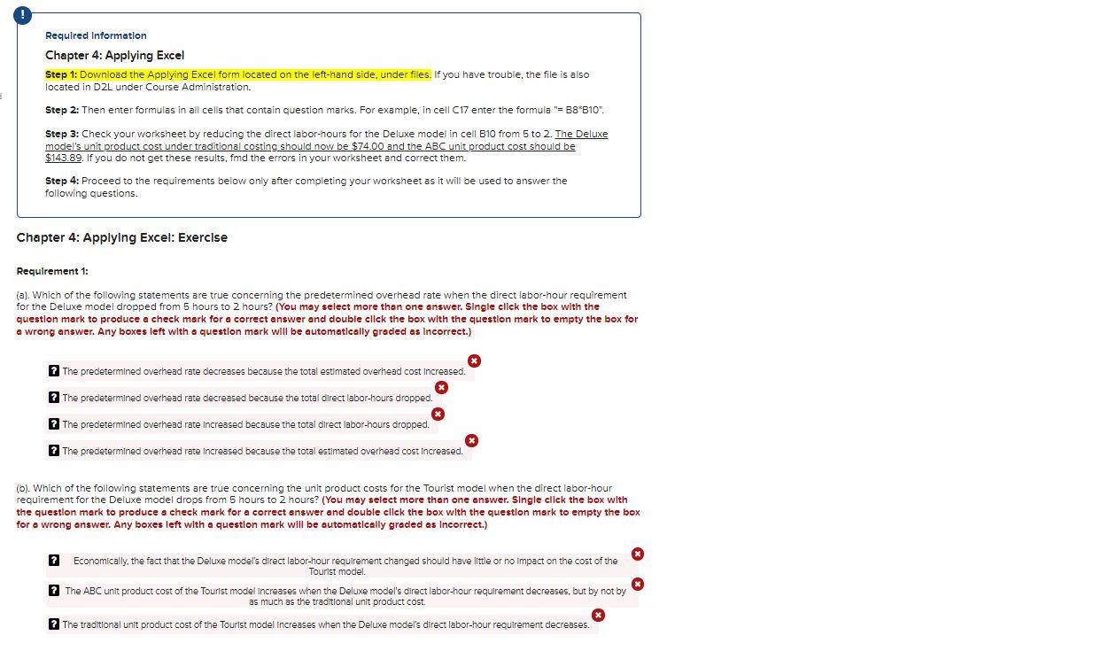 Required Information Chapter 4: Applying Excel Step 1: Download the Applying