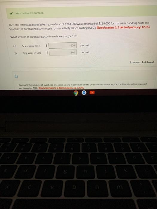 its two products. Part of this analysis involves estimating the amount of
