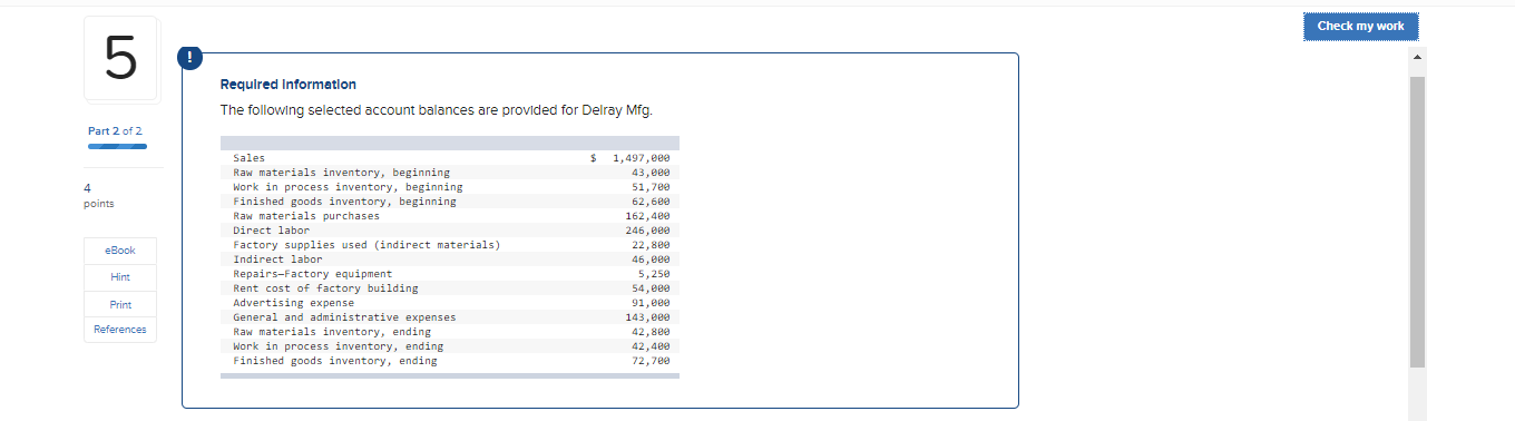 I need help with computing the rest on chart. If there