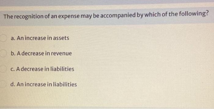 explanation Which of the following transactions does not involve an accrual? a.