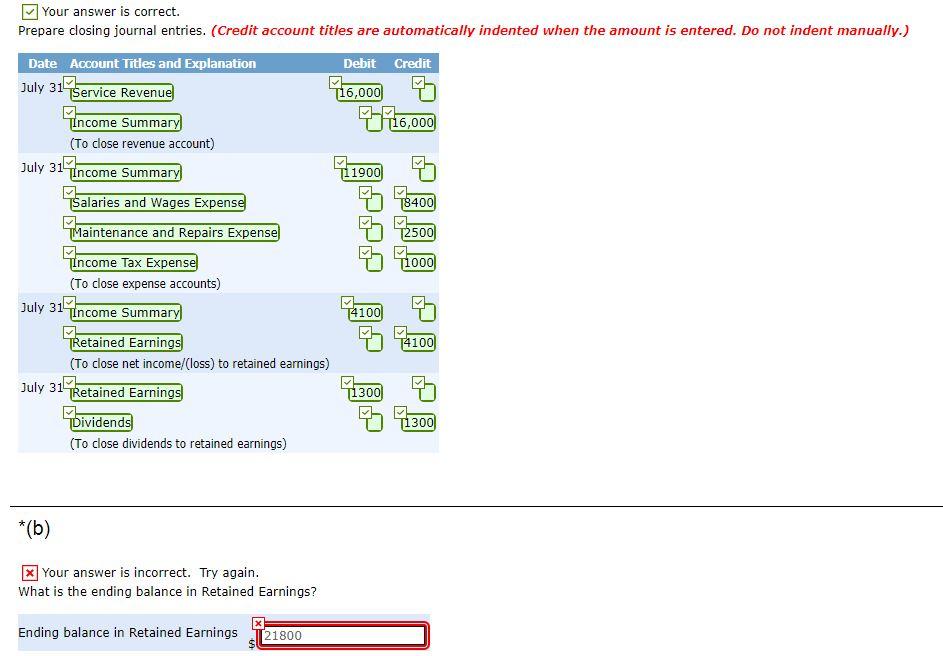 balance in the retained earnings? Question B Brief Exercise 4-14 (Part Level