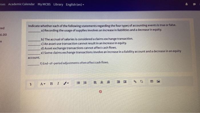  FAST ANSWER PLEASE !!! urses Academic Calendar My MCBS Library English