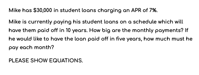  Don't show Excel equations. I need to see manual work if