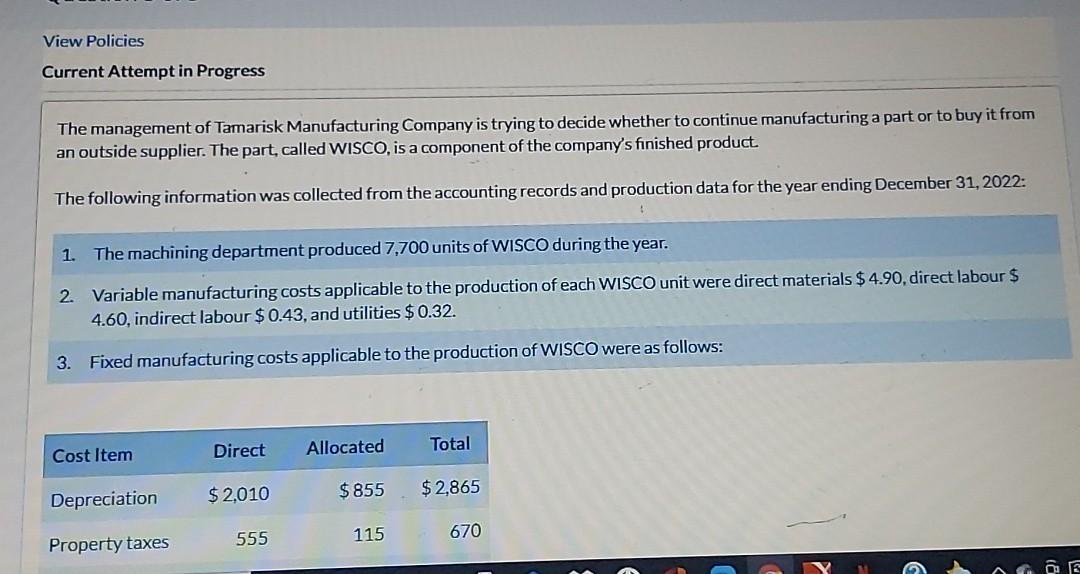 legible solutions please View Policies Current Attempt in Progress The management