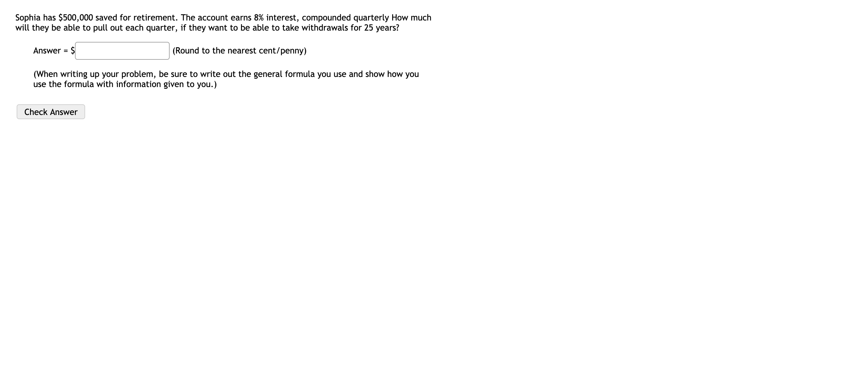 Need help with a math problem. View screenshot below for problem. Sophia