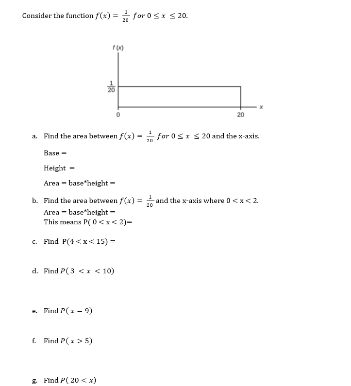  Consider the function f (x) = = for 0 S x