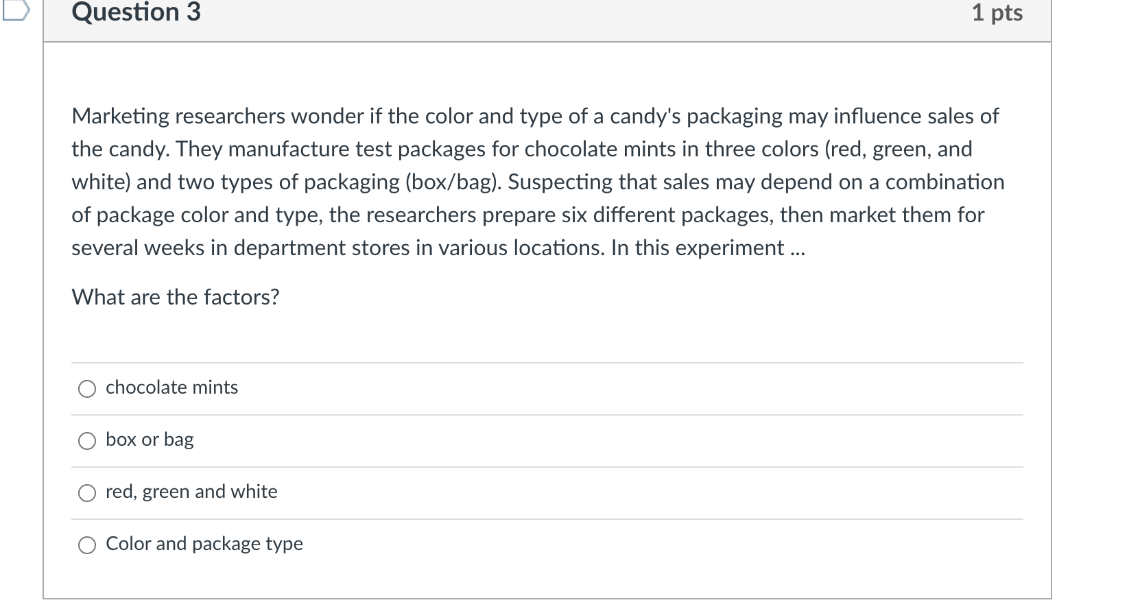 two volunteers who have the same vision problem. Ginger randomly assigns one