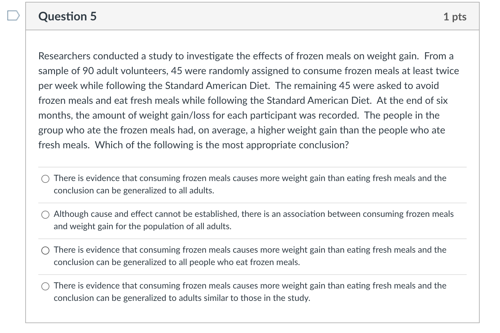 checks the differences in their vision after 3 weeks. Which part of