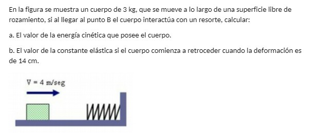 En la figura se muestra un cuerpo de 3 kg, que se