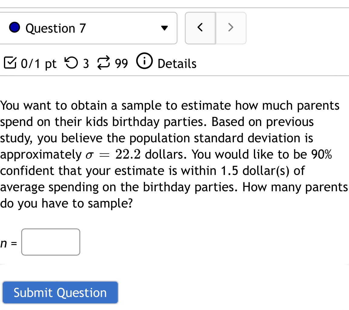 0 Question 7 v E 0/1 pt '0 3 8 99
