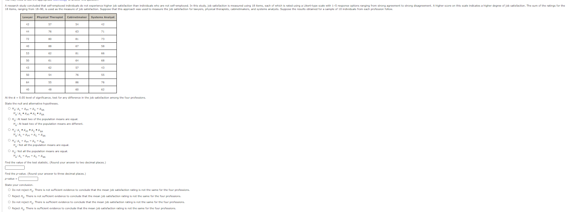 Need help understanding how to work this problem. Thanks A research study
