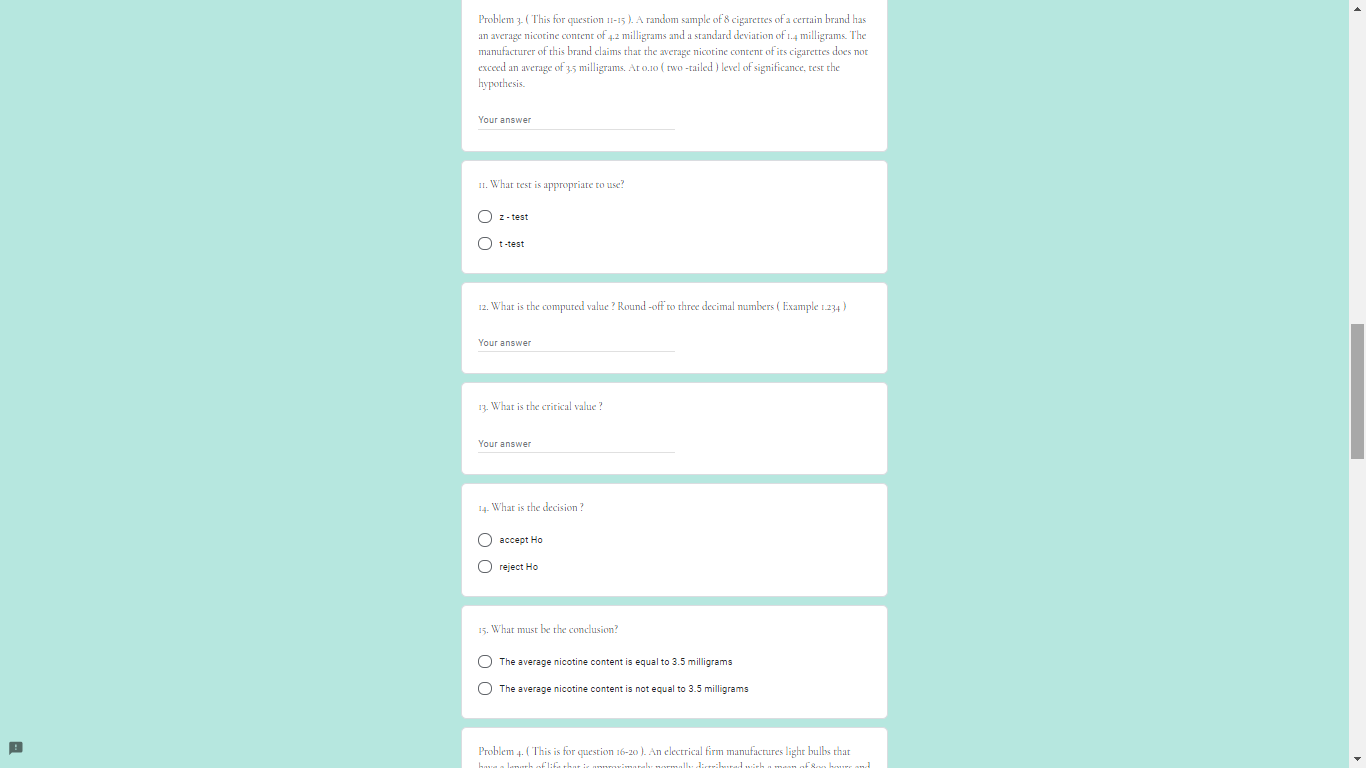 with a standard deviation of 8.9 years. A random sample of 100