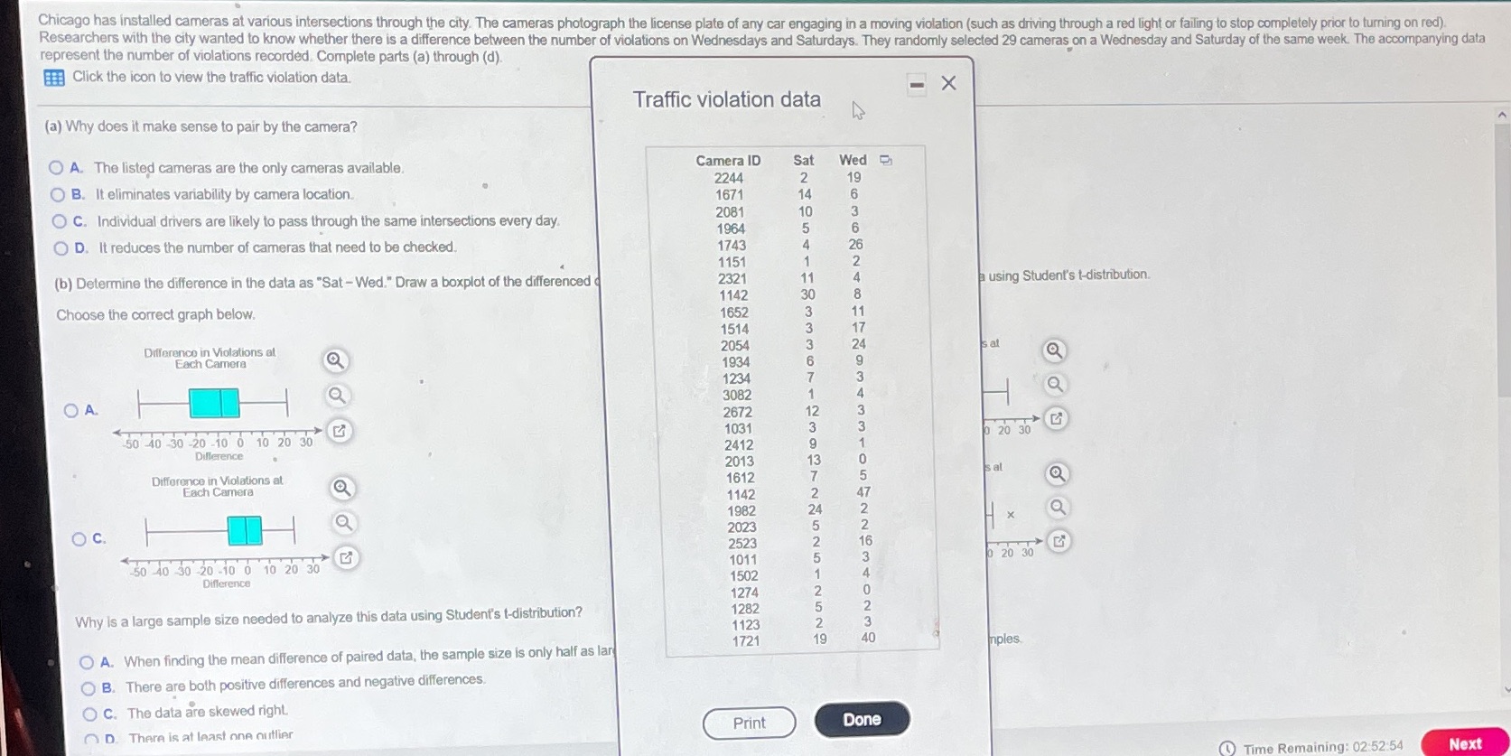  Chicago has installed cameras at various intersections through the city. The