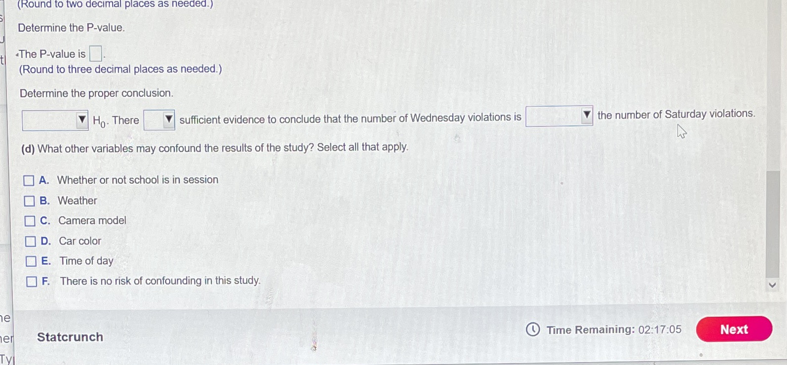 violation (such as driving through a red light or failing to stop