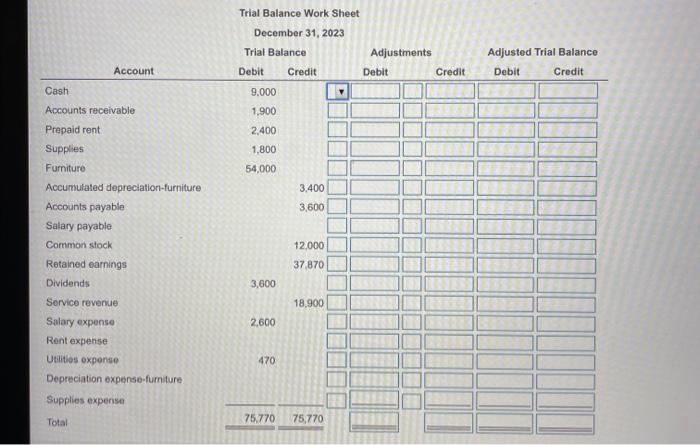 Click the icon to view the month-end adjustment data) Requirements 1. Prepare