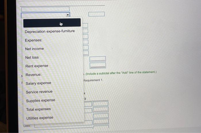 lettor, 2. Prepare the single-step monthly income statement, the statement of retained