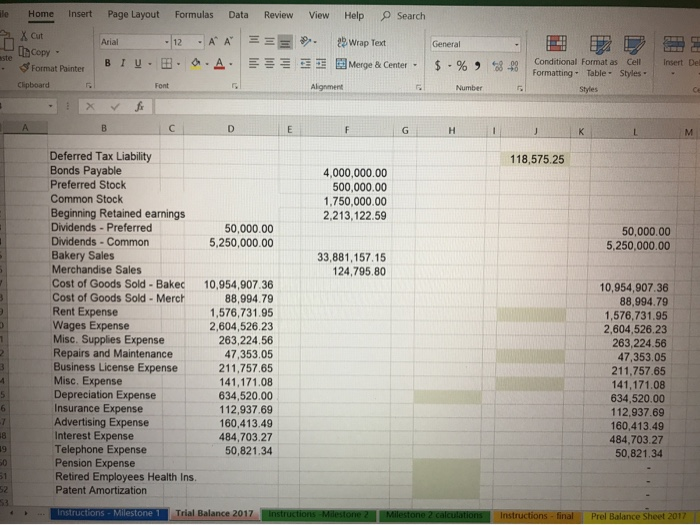 entries and post to the trial balance workbook CAPITAL LEASES Calculate capital